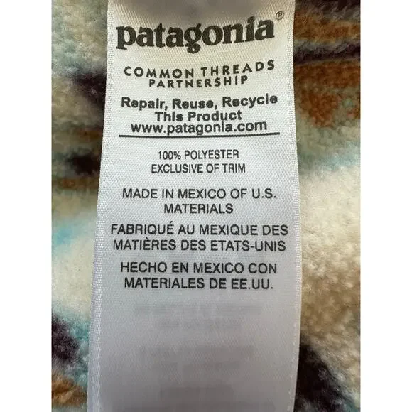 Patagonia Synchilla Snap-T Fleece Harvest Moon Owl Size Large - Picture 10 of 12